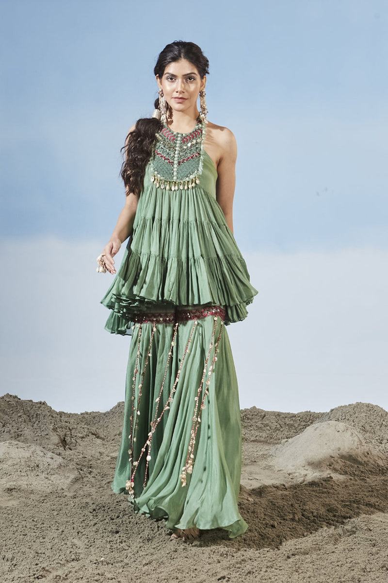 Billowing Dunes Sharara Set