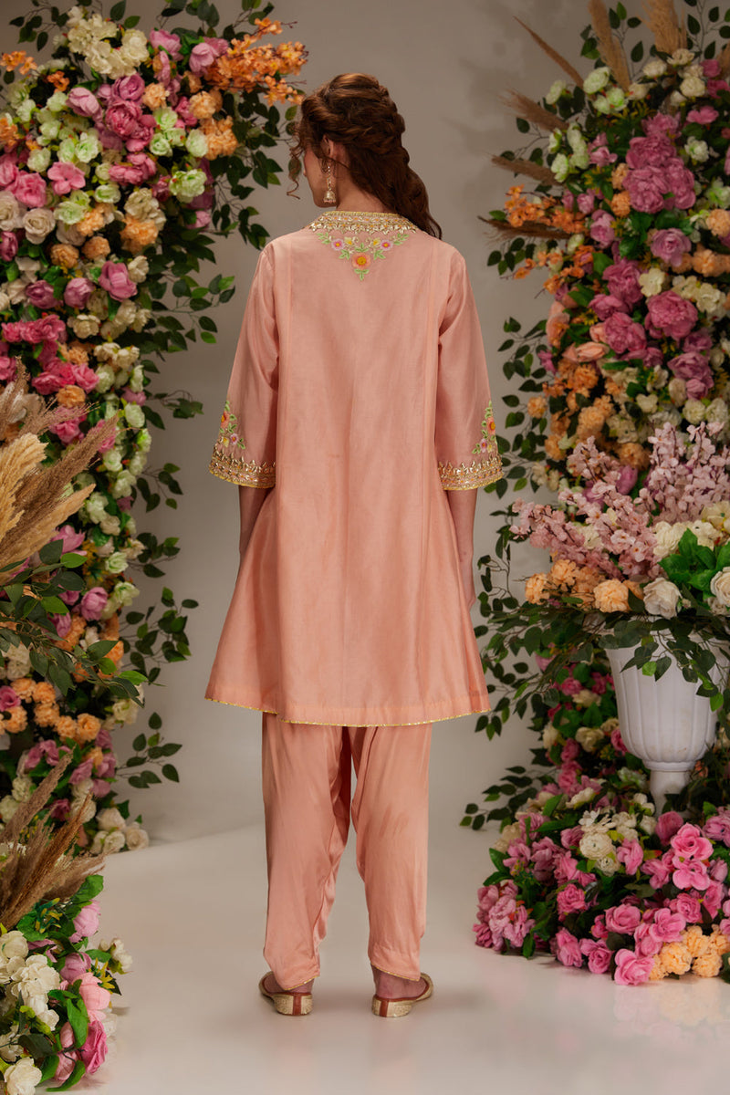 Peach Kurta Set