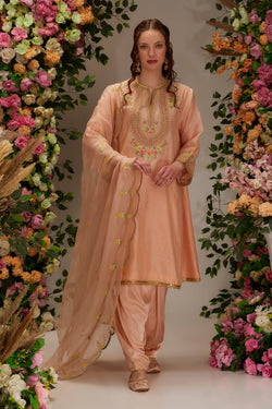 Peach Kurta Set