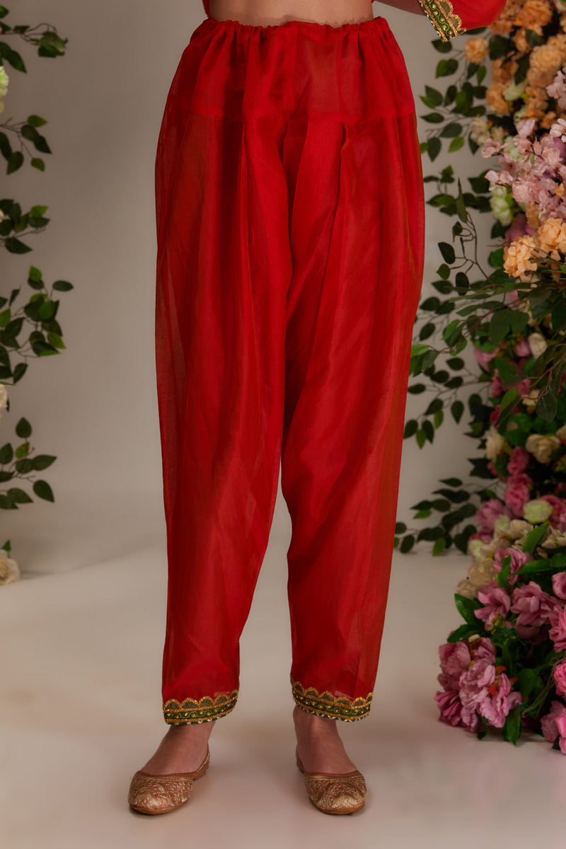 Orange Kurta Set