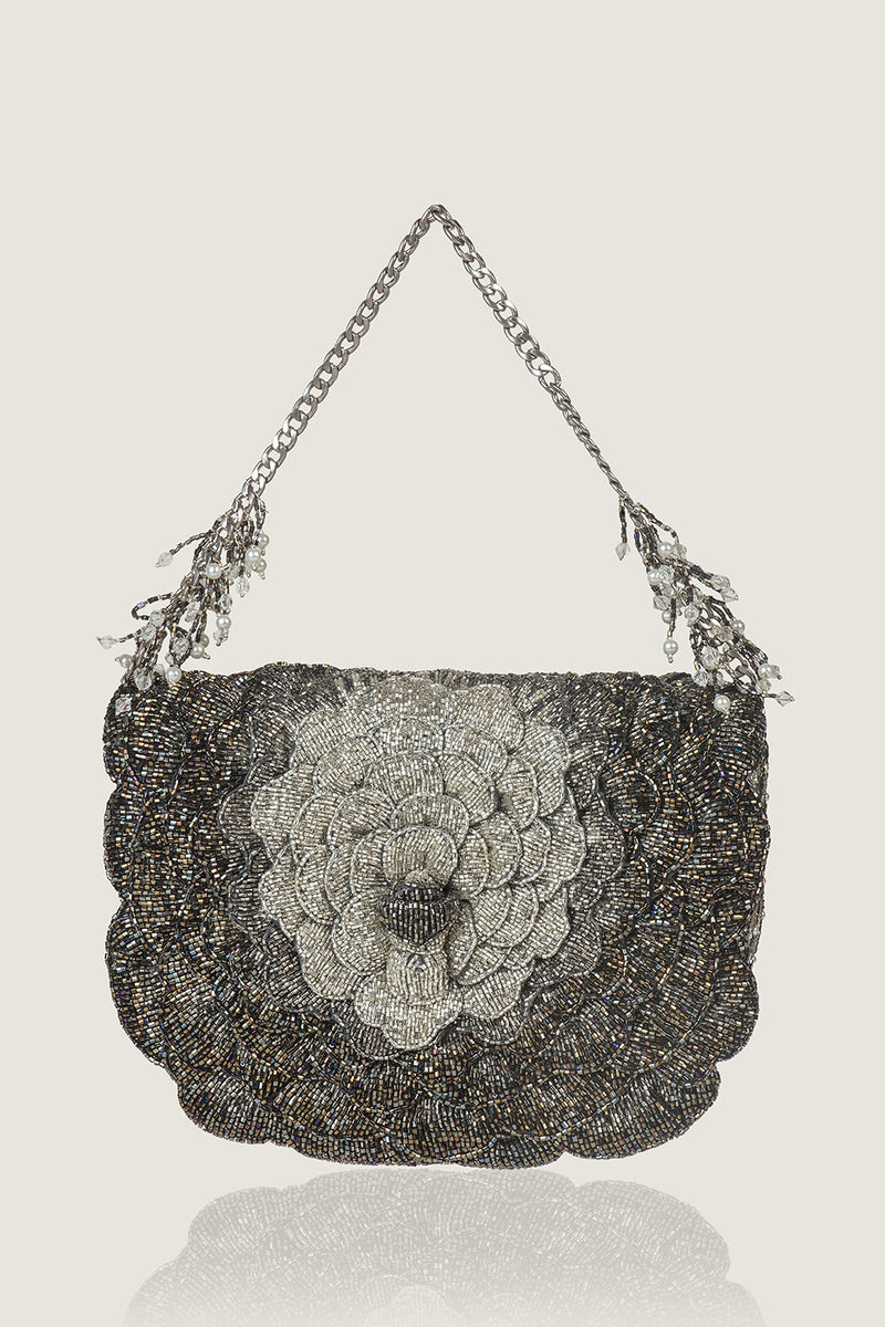 COCO BEADED SLING – SILVER