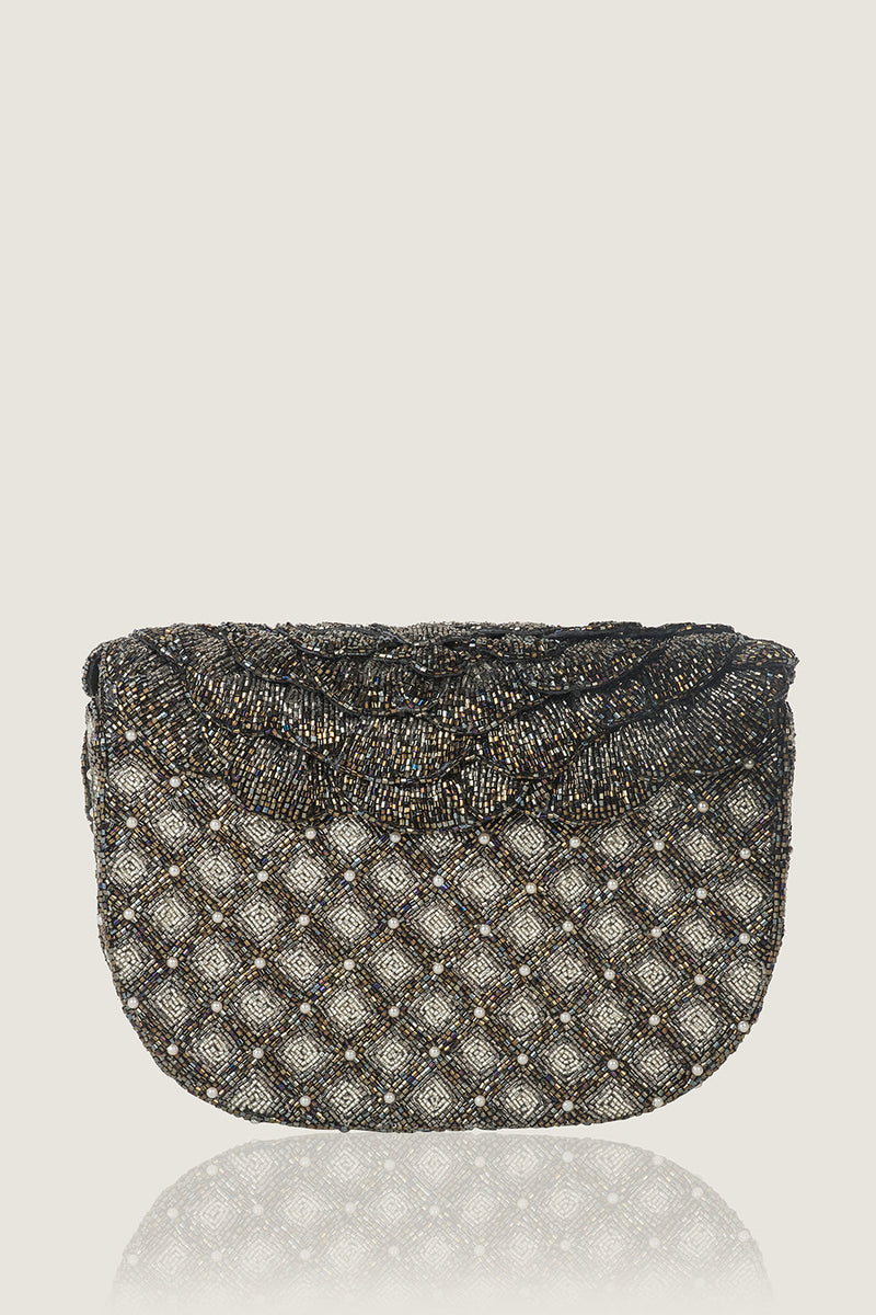 COCO BEADED SLING – SILVER
