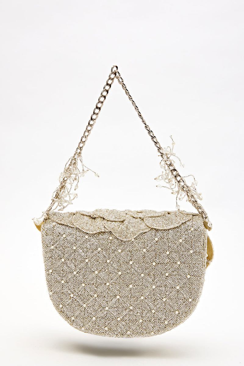 COCO BEADED SLING – SUMMER SILVER
