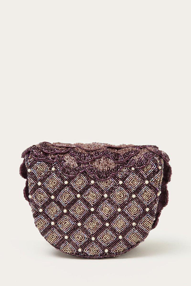 COCO MINI BEADED SLING-AMETHYST