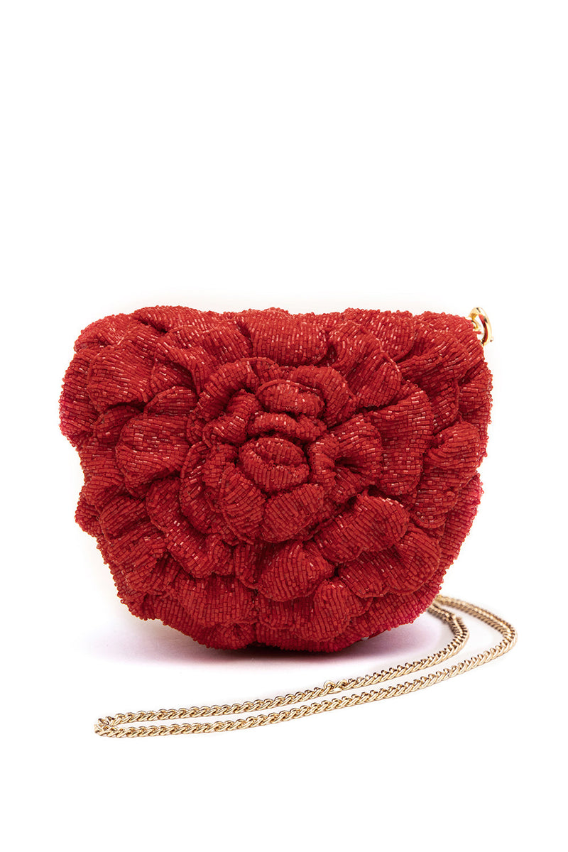 COCO BEADED MINI – CRIMZON RED