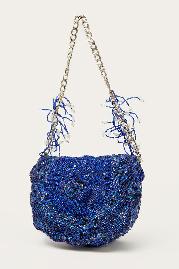 COCO MINI BEADED SLING – ELECTRIC BLUE