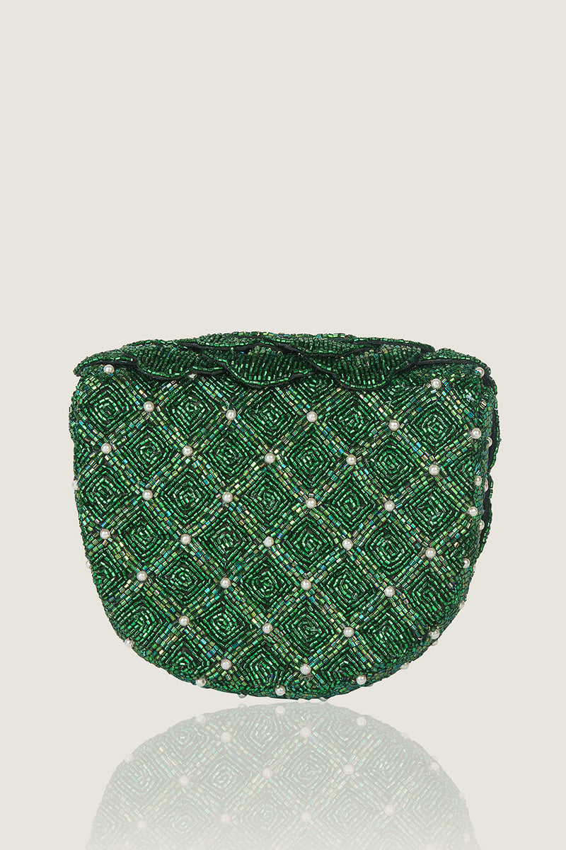 COCO MINI BEADED MINI SLING – GREEN