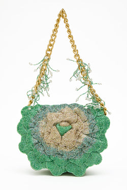 COCO MINI BEADED SLING – JADE GREEN