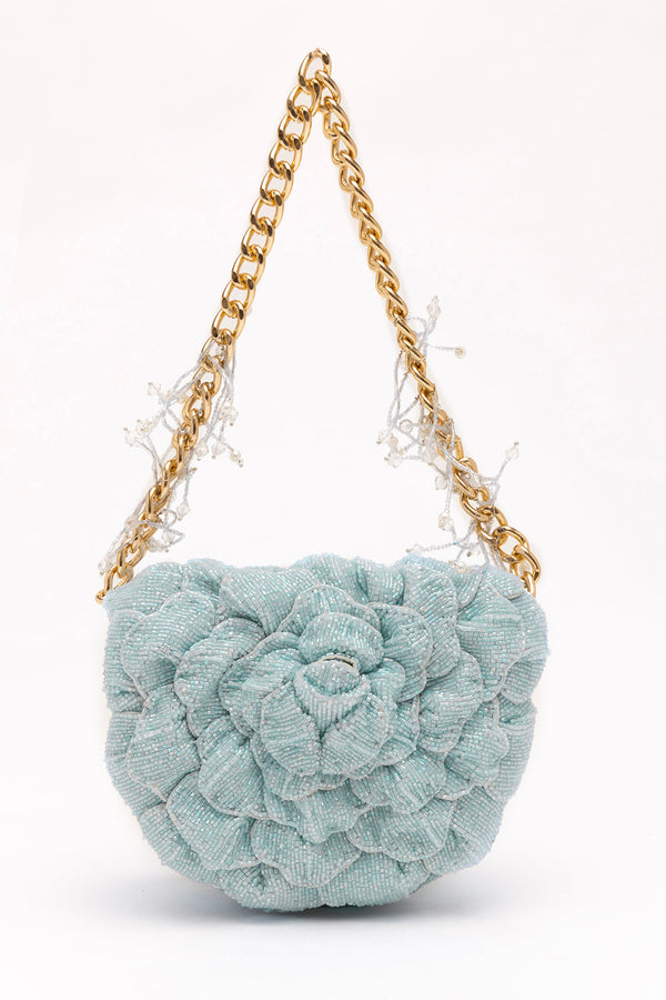 COCO BEADED MINI – POWDER BLUE