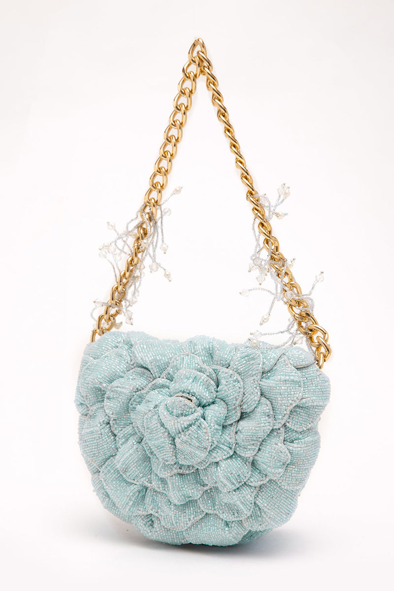 COCO BEADED MINI – POWDER BLUE