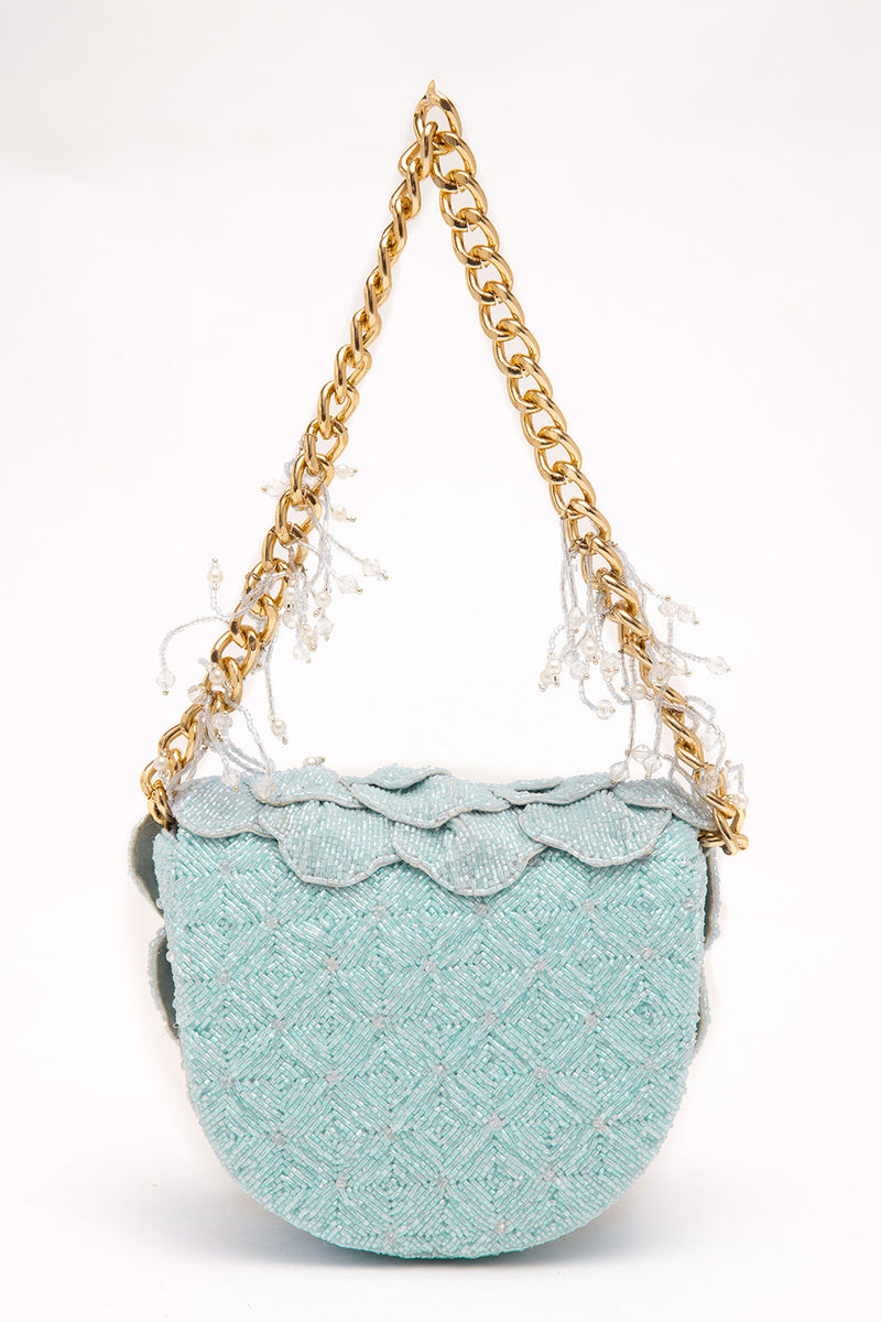 COCO BEADED MINI – POWDER BLUE