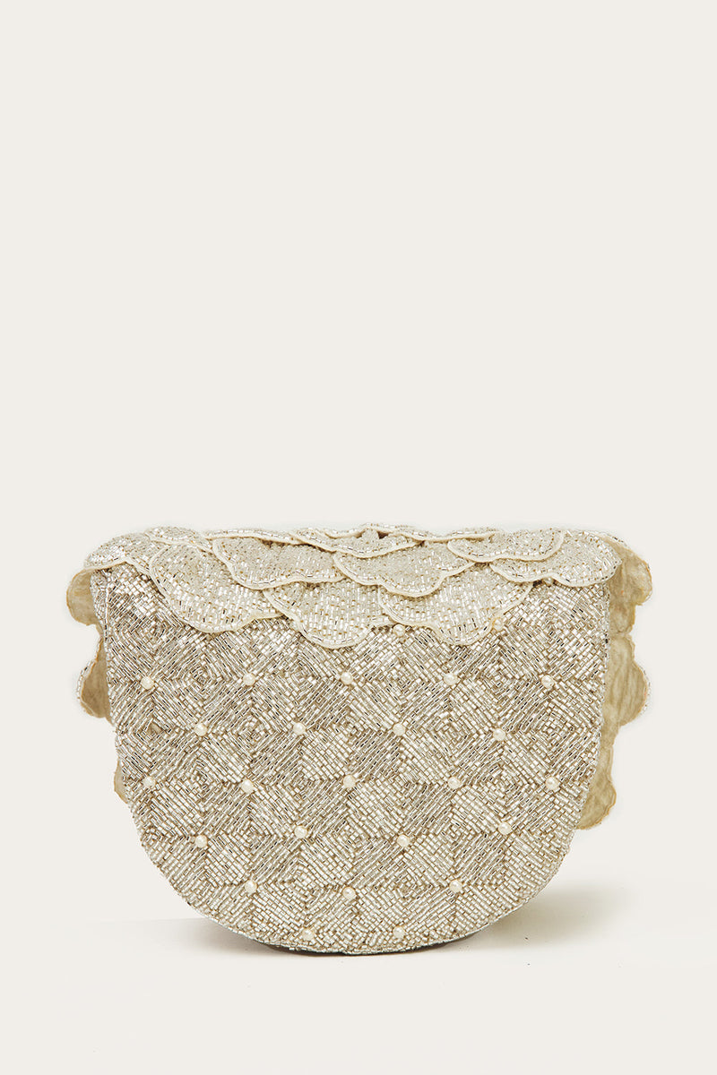 COCO MINI BEADED SLING – SUMMER SILVER