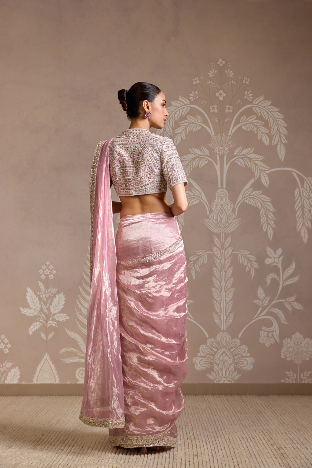 LILAC GOLD SAREE SET