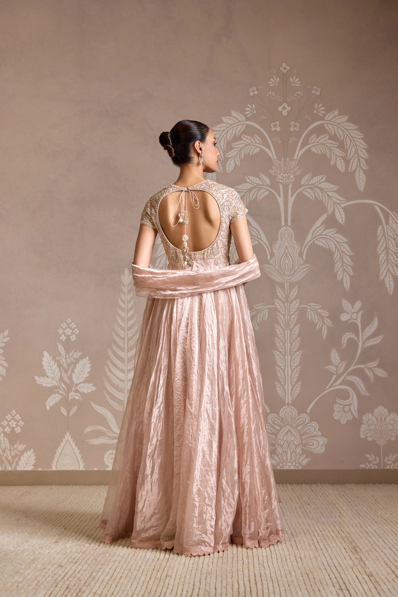 ROSE GOLD ANARKALI SET