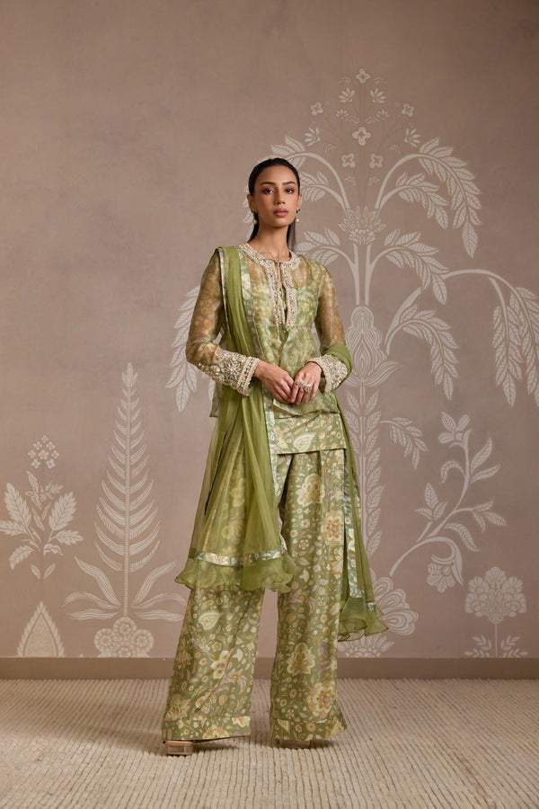 MINT PRINT KURTA SET