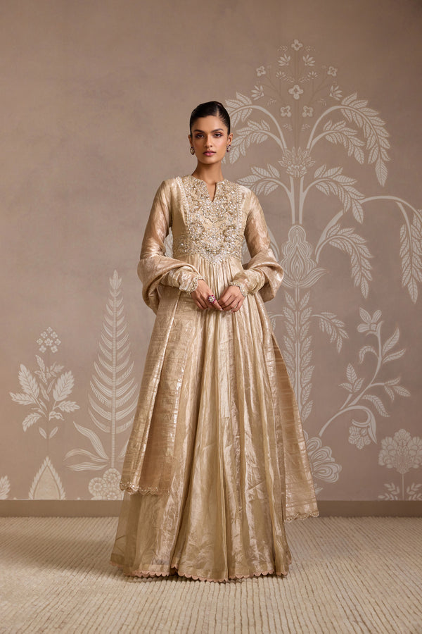 GUNMETAL GOLD ANARKALI