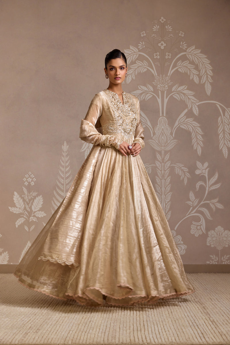 GUNMETAL GOLD ANARKALI