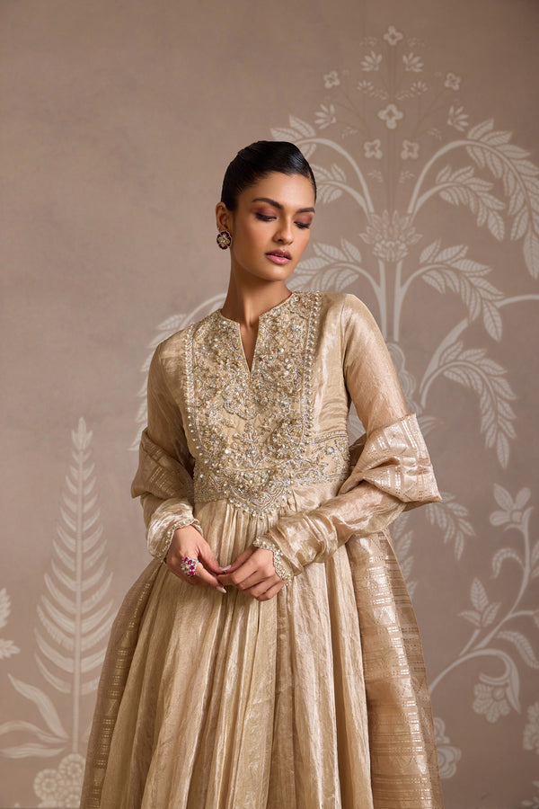 GUNMETAL GOLD ANARKALI