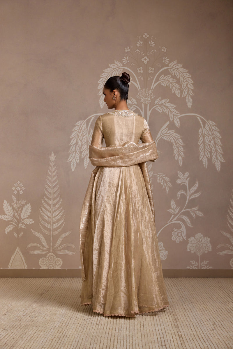 GUNMETAL GOLD ANARKALI