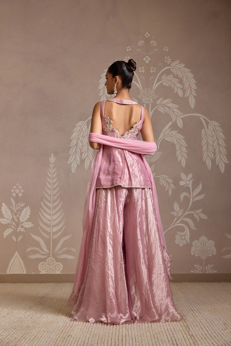 LILAC GOLD SHARARA SET