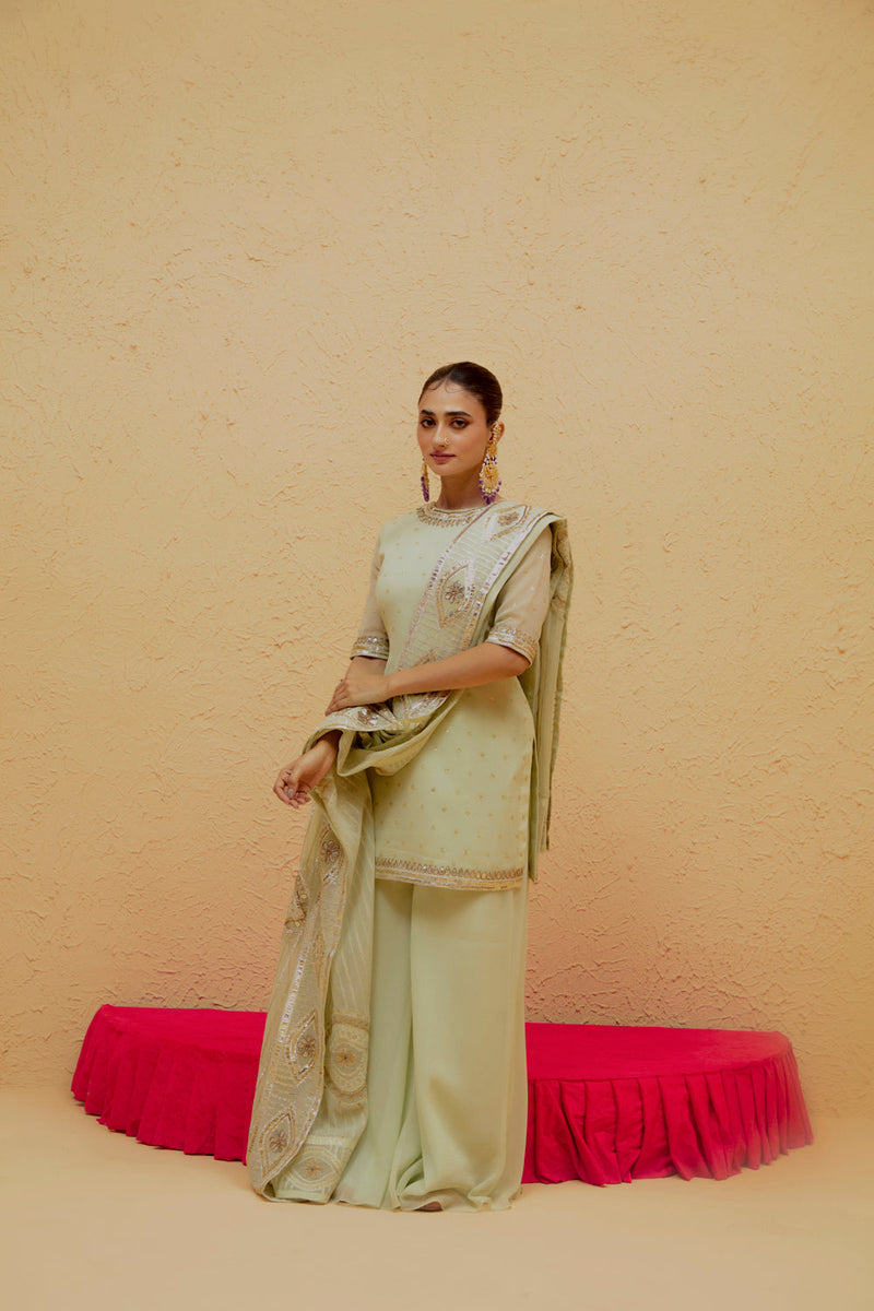 Mint Green Sharara