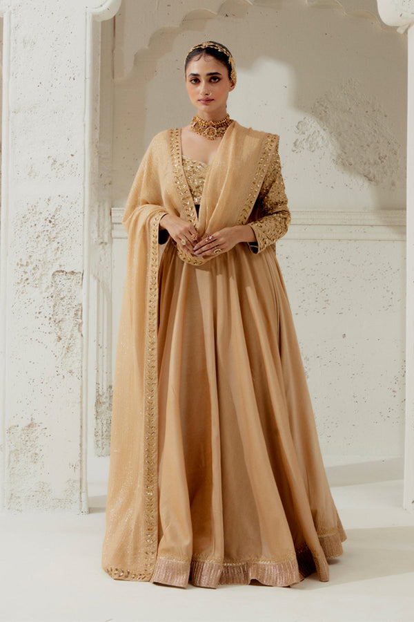 Silk Lehenga With Intricate Zardosi Embroidred Full Sleeves Blouse