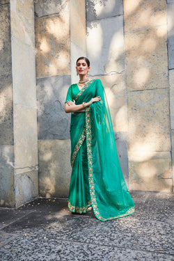 Green Saree