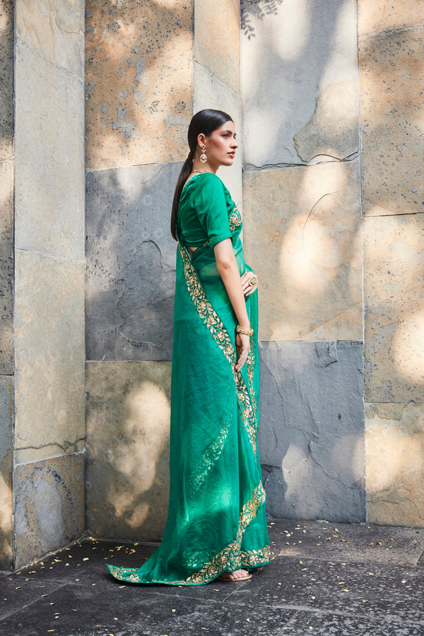 Green Saree