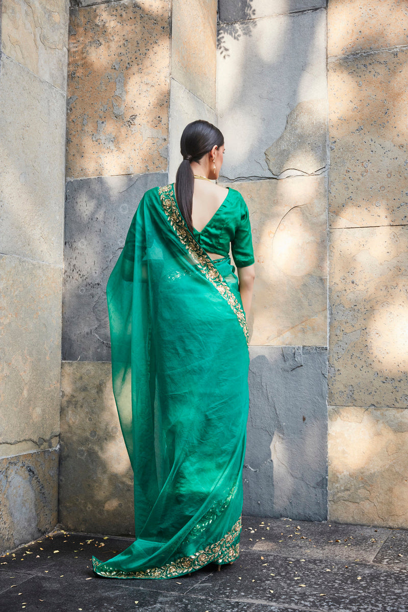 Green Saree