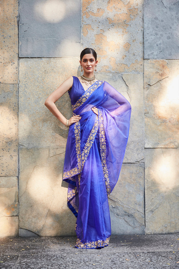 Deep Purple Saree