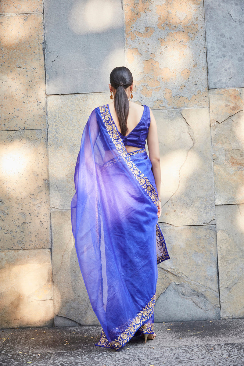 Deep Purple Saree