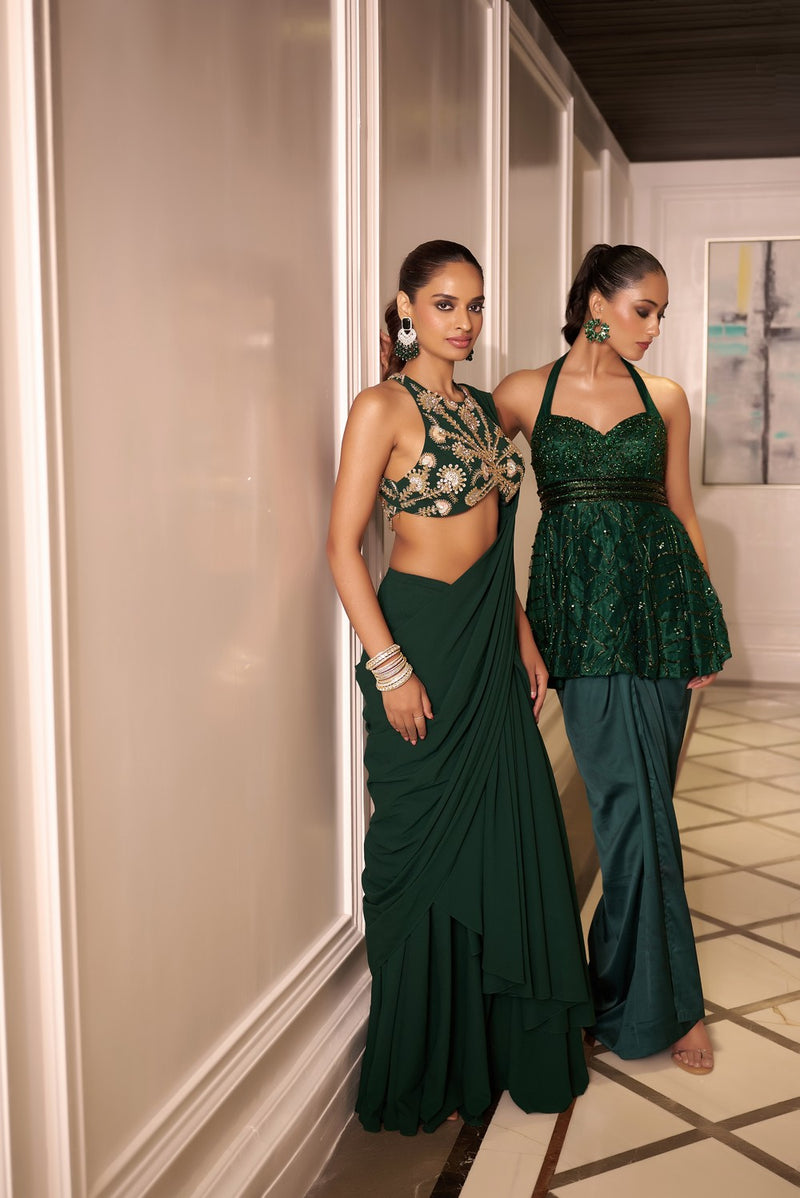 SIYA DRAPE SAREE SET