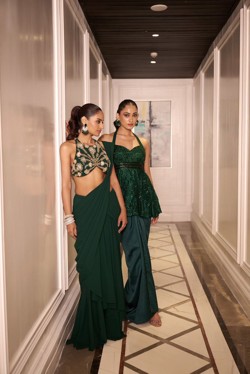 SIYA DRAPE SAREE SET