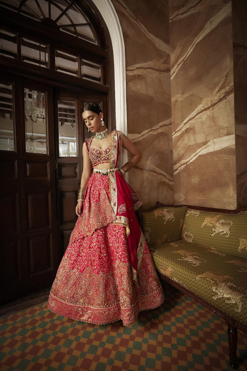 Jamawar Lehenga Set