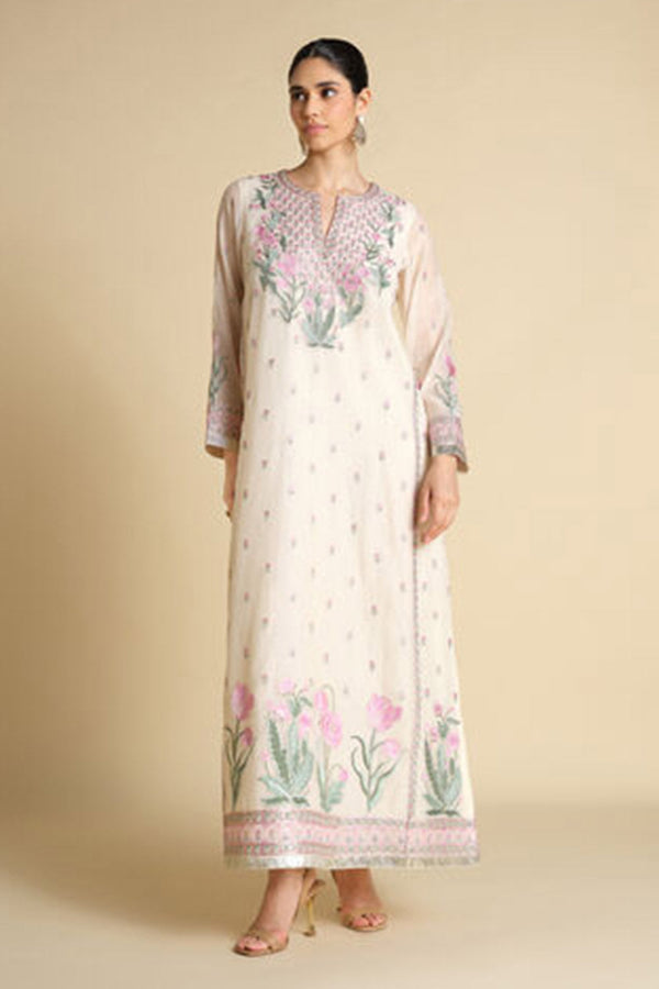 Libna Embroidered Mul Kaftan