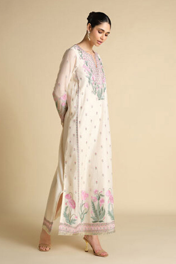 Libna Embroidered Mul Kaftan