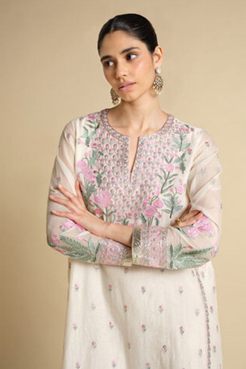 Libna Embroidered Mul Kaftan