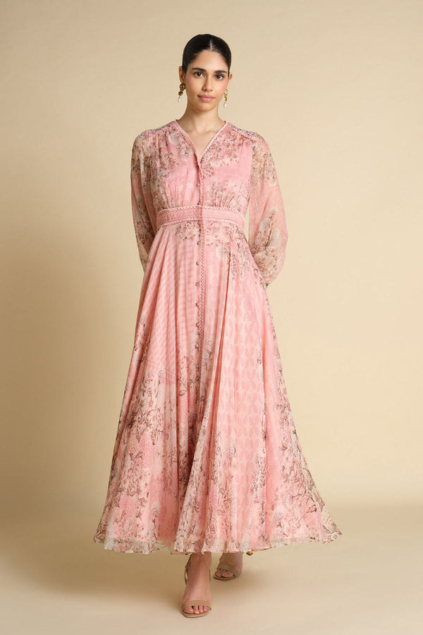 Juri Printed Kaftan - Blush