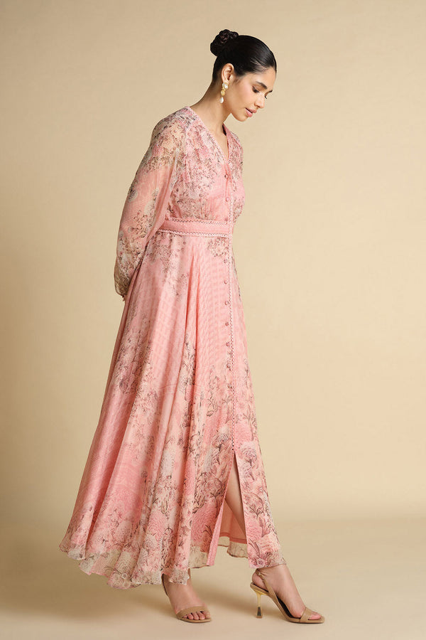 Juri Printed Kaftan - Blush