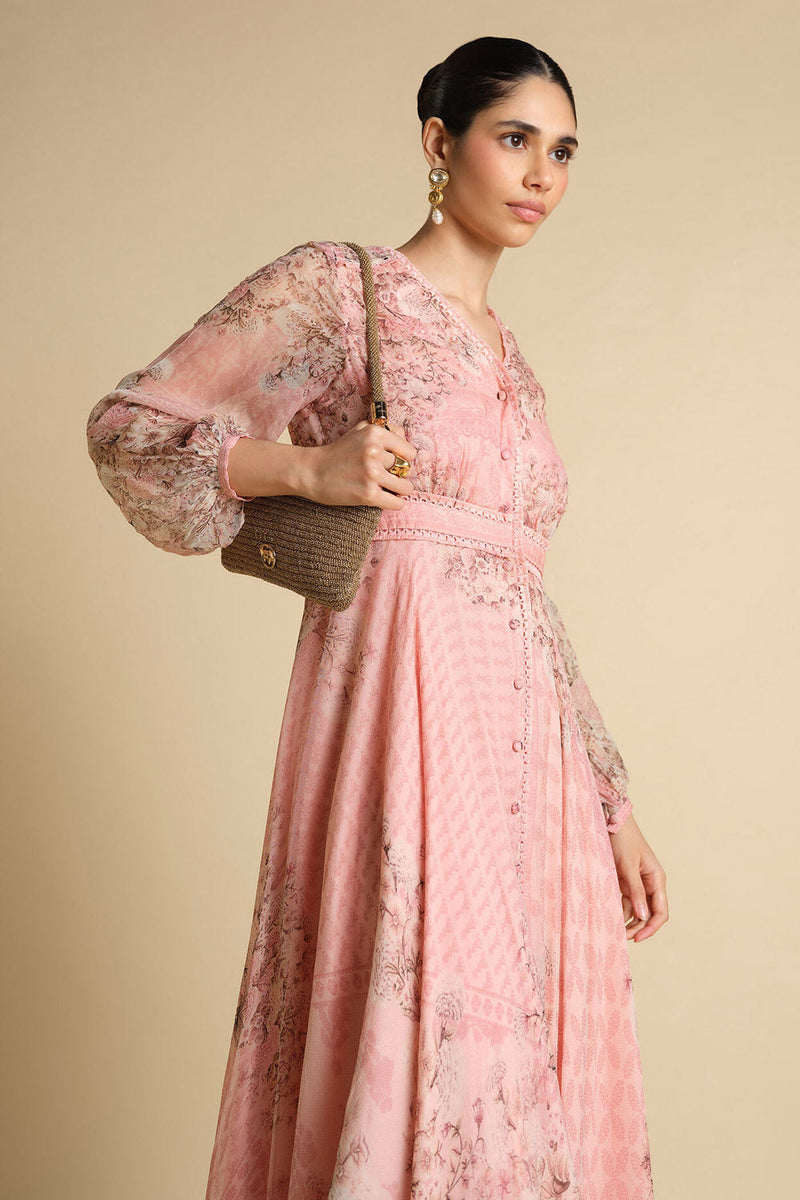 Juri Printed Kaftan - Blush