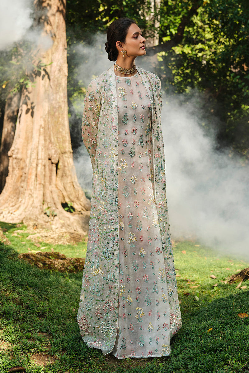 Sequoia Embroidered Silk Jacket Set - Ivory