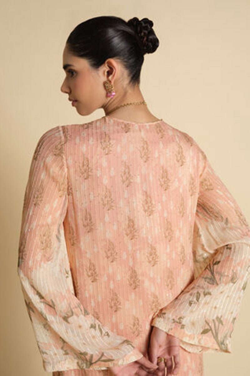 Miral Emroidered Kaftan - Blush