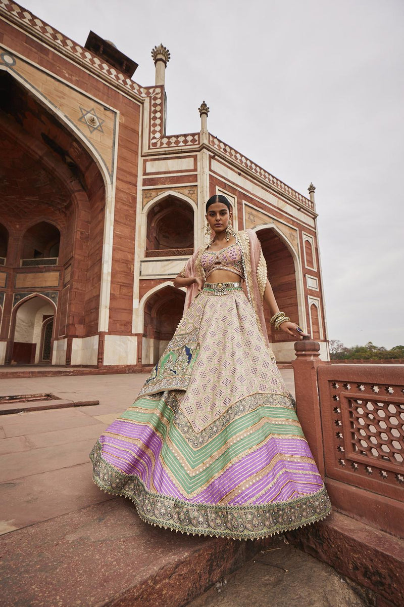 Bandhani Banarasi Lehenga