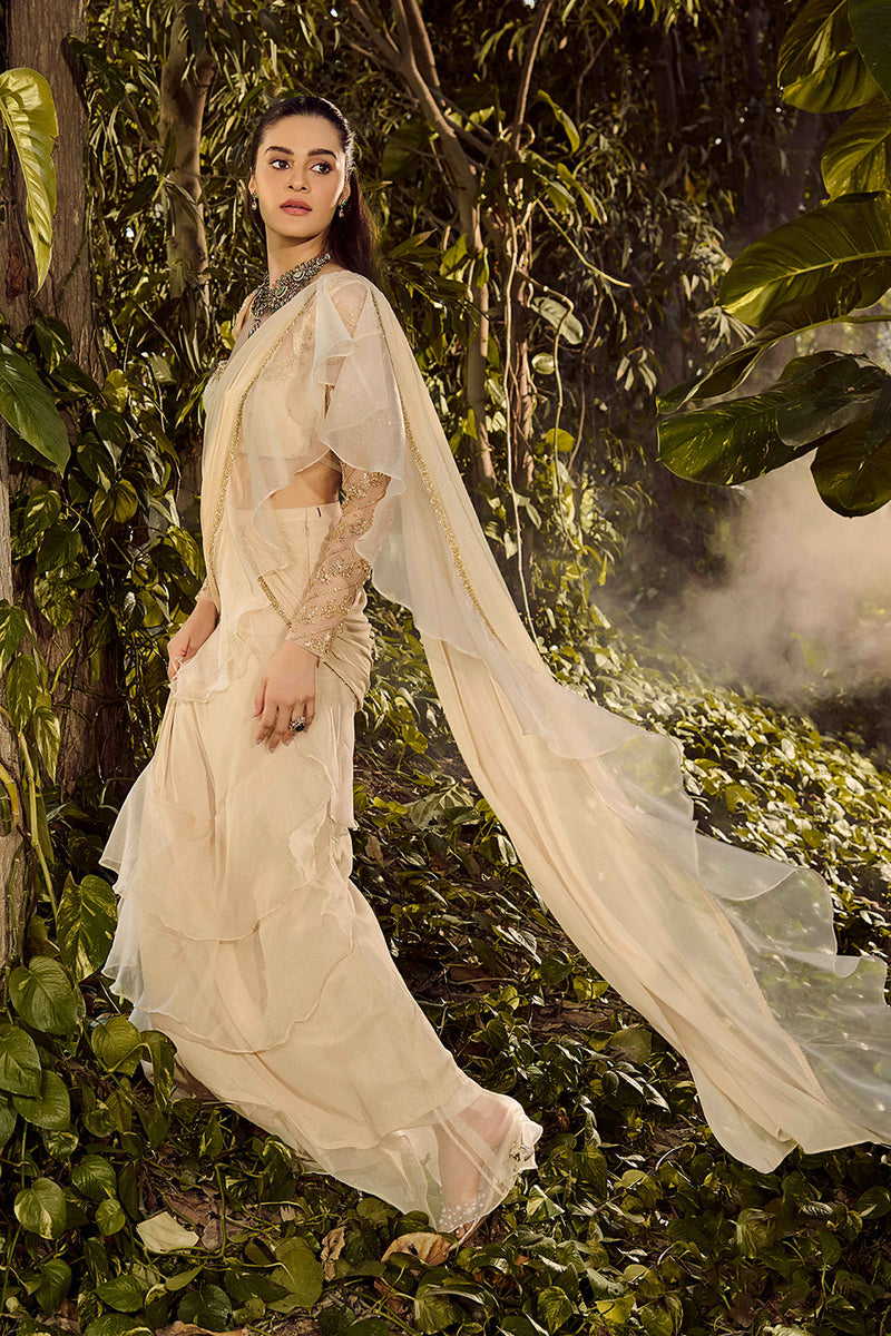 Serene Ruffle Saree