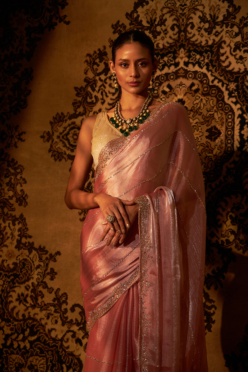 Organza Glass Silk Saree