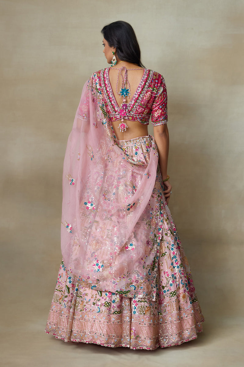 Flamingo Lehenga set