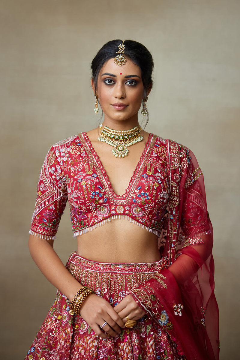 Lovebirds Lehenga Set