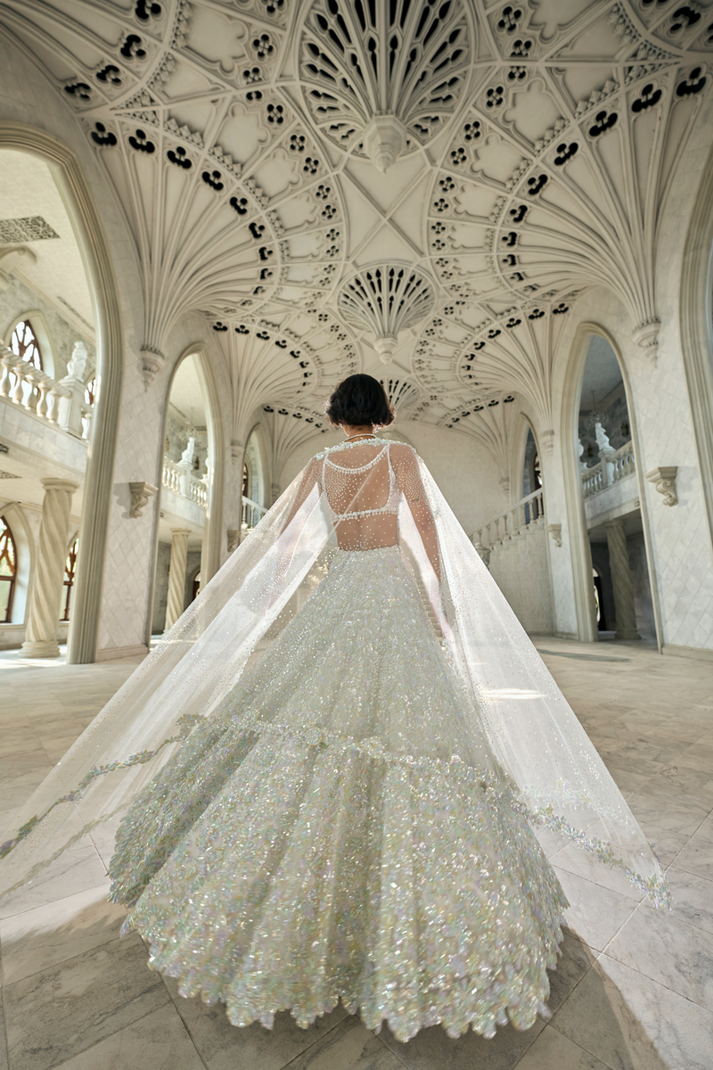 Multi-Coloured Sequin Lehenga Set