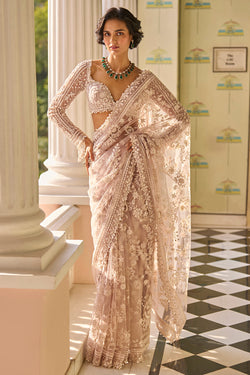 Dusty Mauve Dori Saree