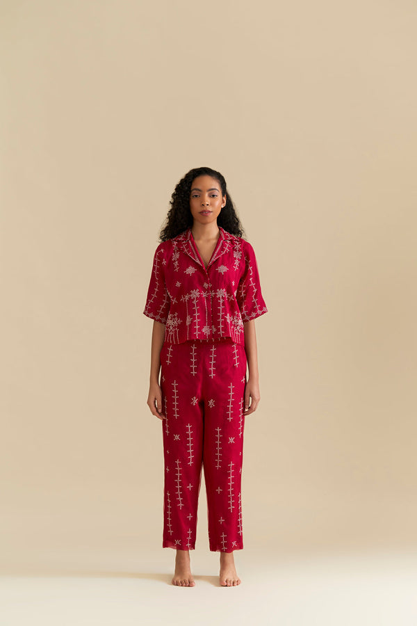 Sebei Embroidered Co-Ord Set